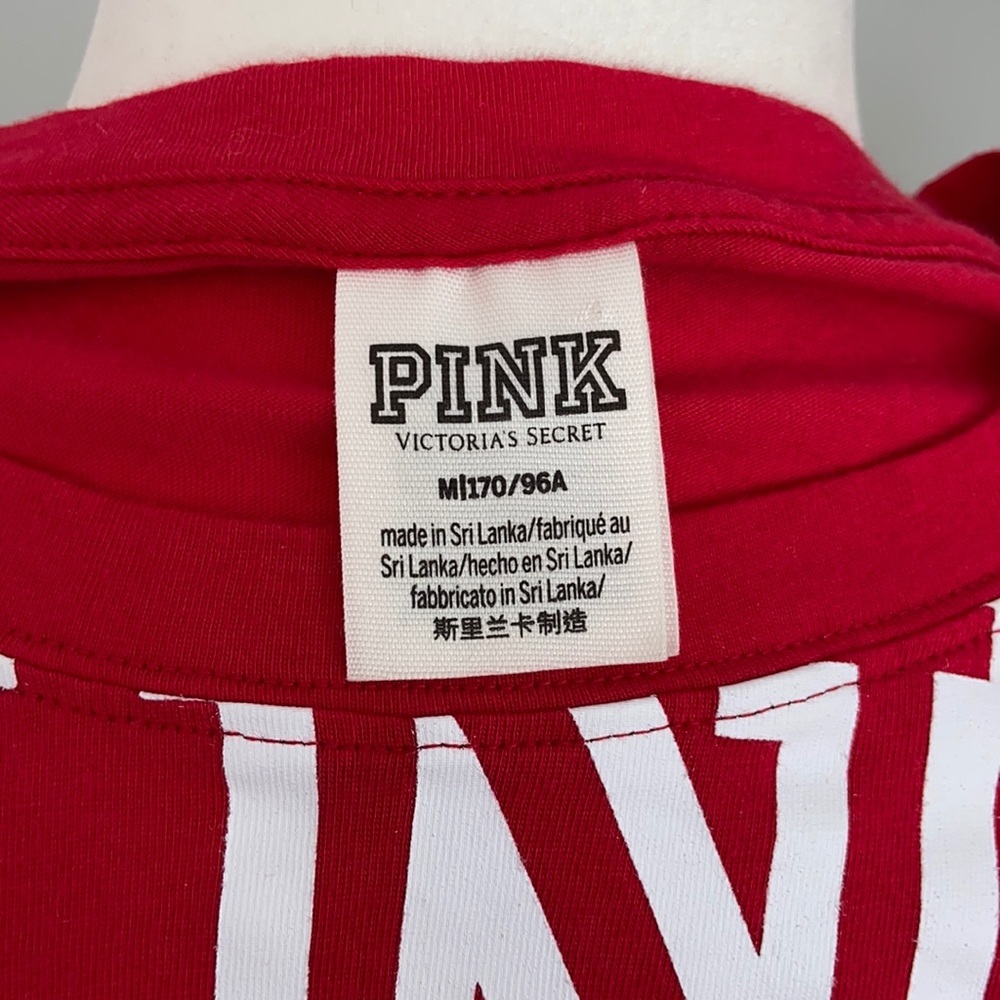 PINK Victoria’s Secret PINK Nation Holiday Long Sleeve Crop Top - Picture 6 of 8